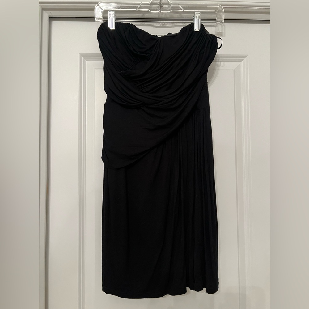 Express Black Strapless Mini Dress